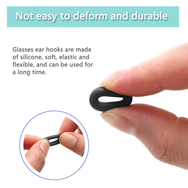 Non-Slip Pads Ear Glasses Ear Hooks Glasses 15 Pairs Glasses Holder Ear Round Silicone Glasses Non-Slip Holder Glasses Hooks For Glasses Sports Glasses Sunglasses Reading Glasses - NewNest Australia