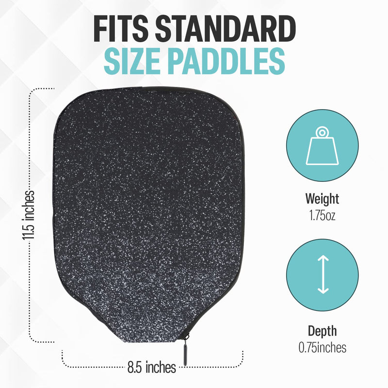 Padded Pickleball Paddle Cover by Palms-O-Aces - Durable Canvas Pickleball Racket Case - Protective Paddle Sleeve- Pickleball Accessories - Pickleball Gift Milkyway - NewNest Australia
