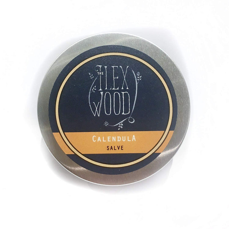 Vegan Calendula Salve - all natural vegan balm, soothes rashes, itching, dry skin, eczema, chapped hands, palm oil free, cruelty free, plastic free, moisturising, handcrafted in the UK - 100ml - NewNest Australia