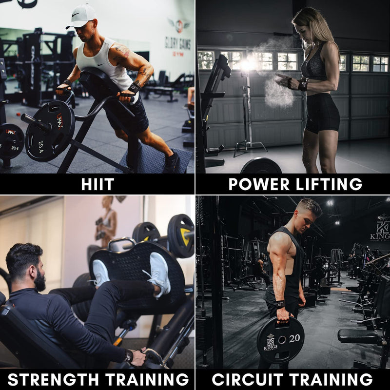 Glaring Way Neoprene Padded Weight Lifting Gloves for Men and Women - Ventilated Wrist Wrap Gloves for Athletes Gym Sessions Cycling Tracking & Sports with Full Palm Protection and Wrist Support Large - NewNest Australia