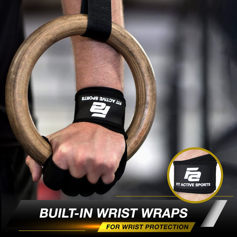 New Ventilated Weight Lifting Workout Gloves with Built-in Wrist Wraps for Men and Women - Great for Gym Fitness, Cross Training, Hand Support & Weightlifting. Small - NewNest Australia