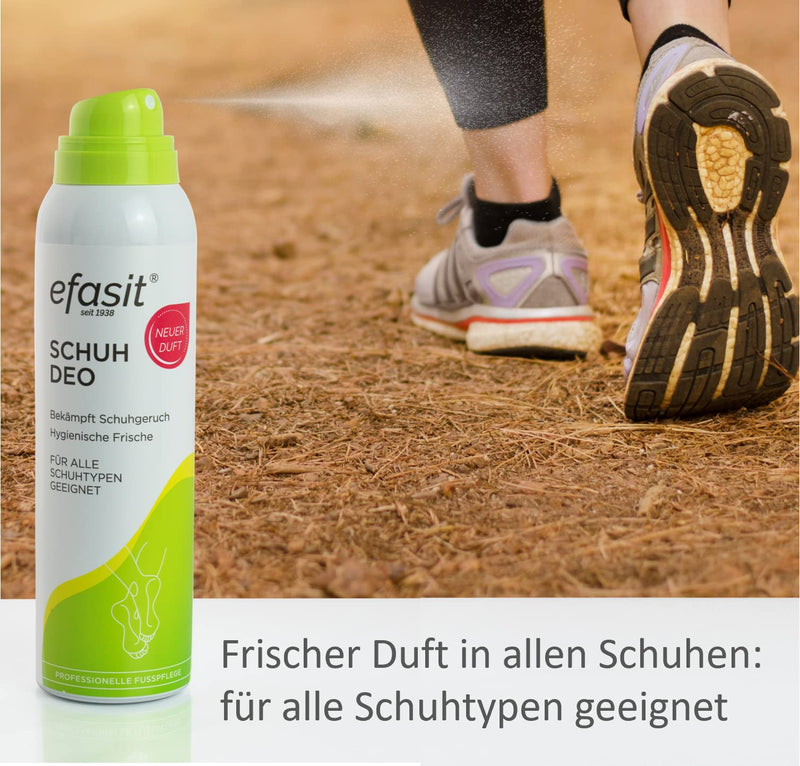 efasit shoe deodorant, 150 ml - shoe spray for all common shoe materials, odor stop for more hygiene and freshness in the shoe, without aluminum salts - NewNest Australia