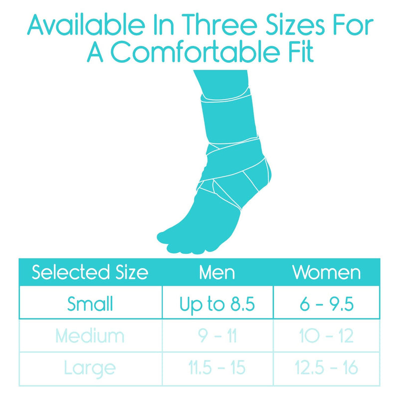 Vive Lace Up Ankle Brace - Men, Women Foot Support Stabilizer Compression Sleeve - Sprained Adjustable Leg Splint - Sprain Rolled Immobilizer Wrap Guard for Running, Volleyball, Basketball, Soccer (S) Small (Pack of 1) - NewNest Australia