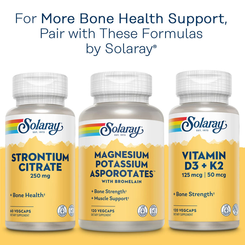 Solaray Calcium, Magnesium, Zinc | High Absorption with Glutamic Acid | Healthy Bones, Teeth, Nerve, Muscle, Heart & Immune Function Support | 100ct 100 Count (Pack of 1) - NewNest Australia