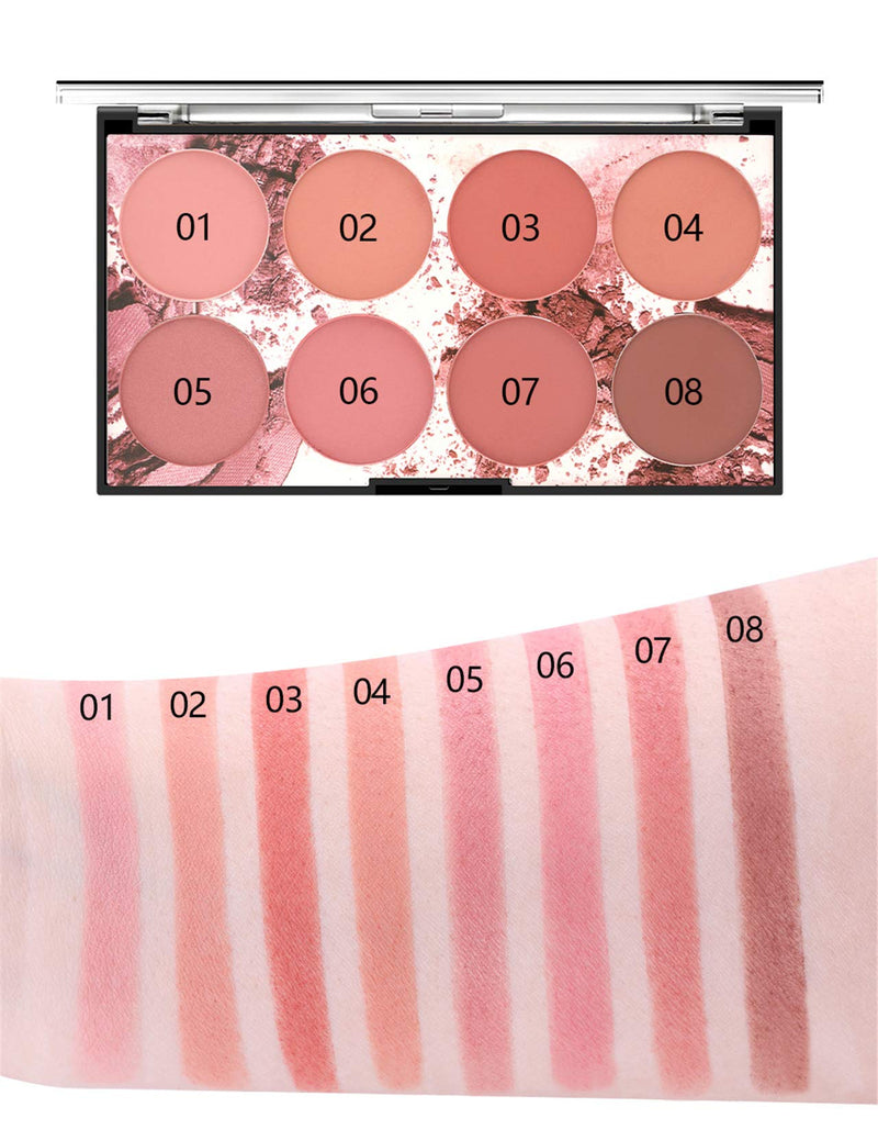 FantasyDay® Professional 6 Colors Pressed Powder Blush Makeup Palette Contouring Kit #3 - Ideal for Professional and Daily Use - NewNest Australia