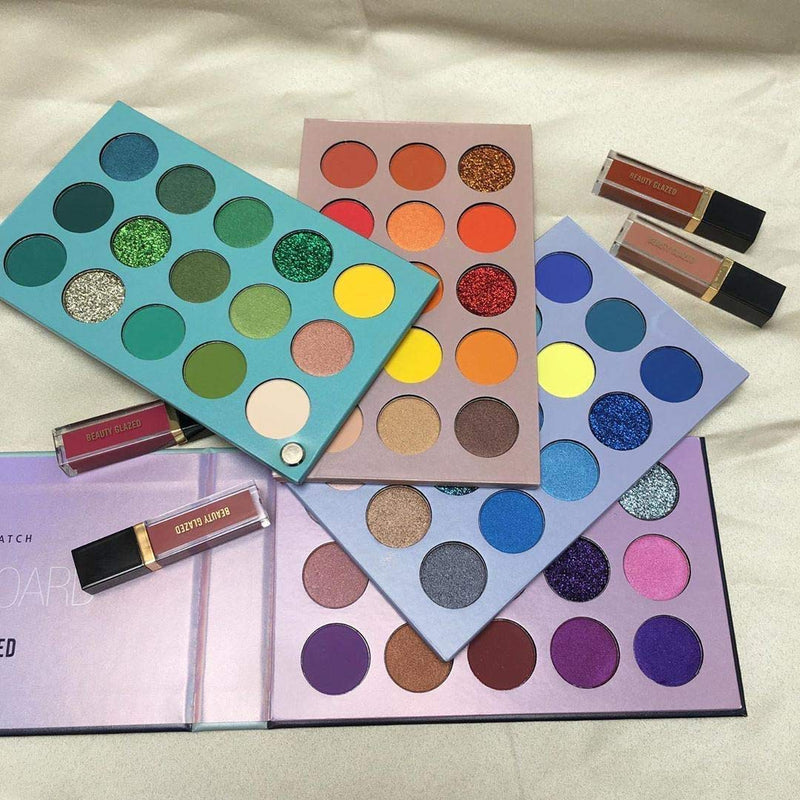 Beauty Glazed Makeup Palette 60 Colors Supper Pigmented Color Board Long Lasting Eyeshadow Palette Mattes and Shimmers Blendable Eye Shadow Make Up Professional Eye Cosmetic - NewNest Australia