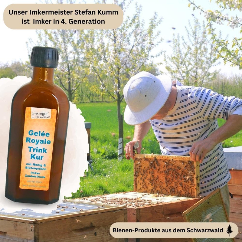 Beekeeping Beekeeper Magic Potion, Royal Jelly Drinking Treatment, with Royal Jelly and Flower Pollen, 250ml - NewNest Australia