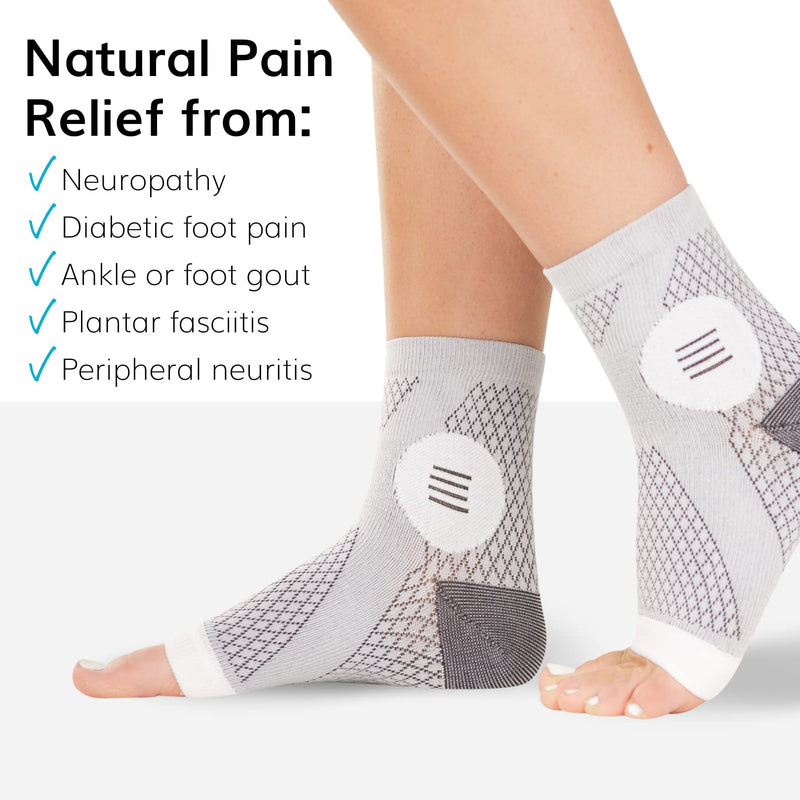 Braceability Neuropathy Socks With Peripheral Neuritis Compression Diabetic Toeless Foot Sleeves For Nerve Damage Pain Feet Ankle Gout Plantar Fasciitis Relief For Men And Women (Xl) - NewNest Australia