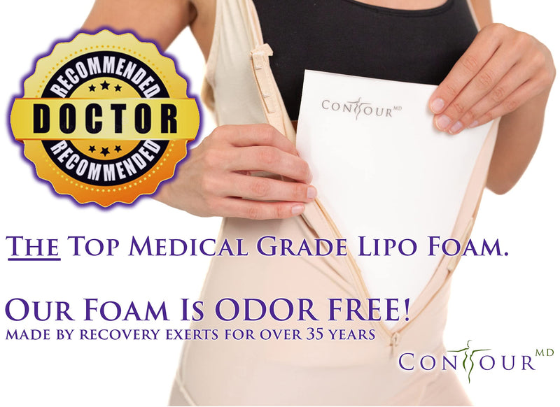 Lipo Foam Sheets for Post Surgery, Surgical Compression Garments. Top Medical Grade for Lipo, Fajas, Ab Flattening, BBL, and more. ContourMD, 8"x 11" Set of 2 (Lipo-1) - NewNest Australia