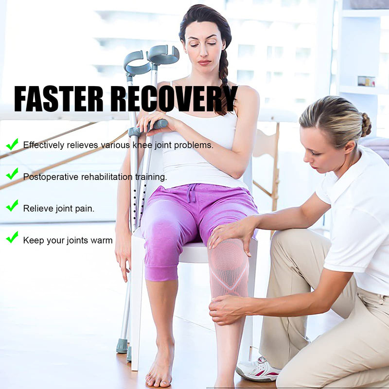 KGONE 2 Pack Knee Support Brace for Women, Compression Knee Sleeve for Arthritis, Joint Pain, Pain Relief, Meniscus Tear, Injury Recovery, Fitness, Running, Work Out, Gym, Hiking, Sports L - NewNest Australia