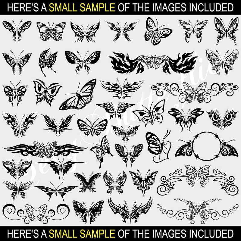 Butterflies/Butterfly Clipart-Vinyl Cutter Plotter Clip Art Images-Sign Design Vector Art Graphics CD-ROM (Volume 1) - NewNest Australia