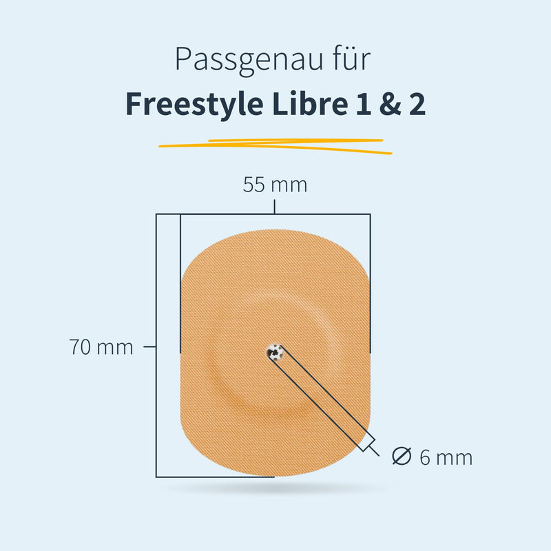 Mysweetstitch Plasters For Freestyle Libre 1 & 2 Sensor With Ventilation Hole Waterproof, Breathable And Skin-Friendly (Pack Of 25) Oval Outer Diameter 70 X 55 Mm, Inner Diameter 6 Mm, Pastel - NewNest Australia