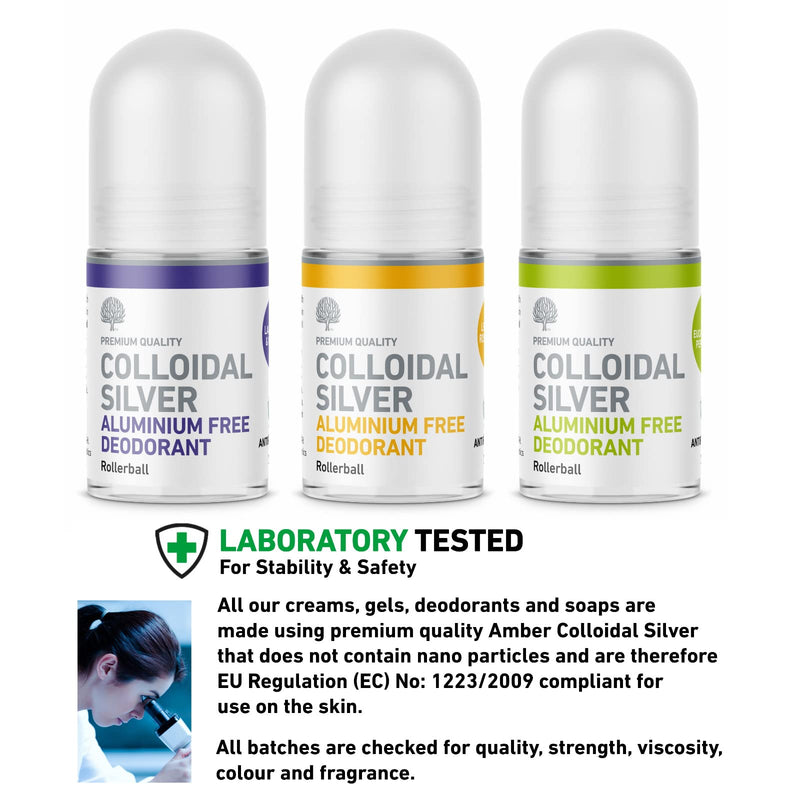 NEW Nature's Greatest Secret All Natural Premium Quality Aluminium Free Antibacterial All Natural Colloidal Silver Deodorant (Pine, Eucalyptus & Peppermint) 50ml - NewNest Australia