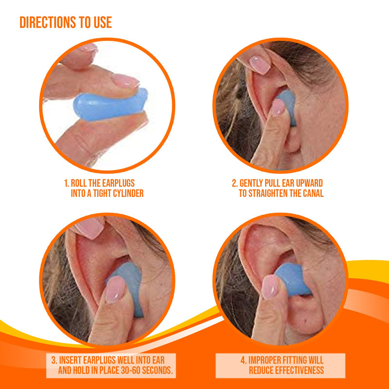 Ear Plugs - Reusable Silicone Wax Earplugs - Pack Of 30-32Db Noise Canceling Earplugs For Sleeping - Hearing Protection - Durable Plastic Housing - By Mobi Lock - NewNest Australia
