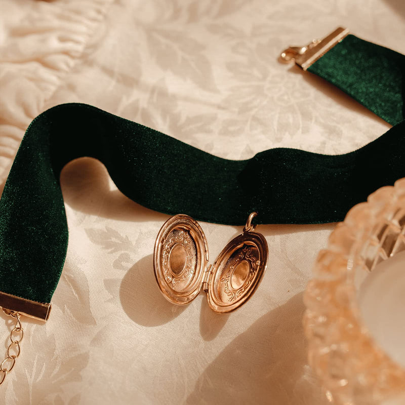 BokingOne Velvet Ribbon - 1Inch X 30Yd Wide Vintage Nylon Velvet Ribbon Spool ( Dark Green) 1Inch Dark Green - NewNest Australia