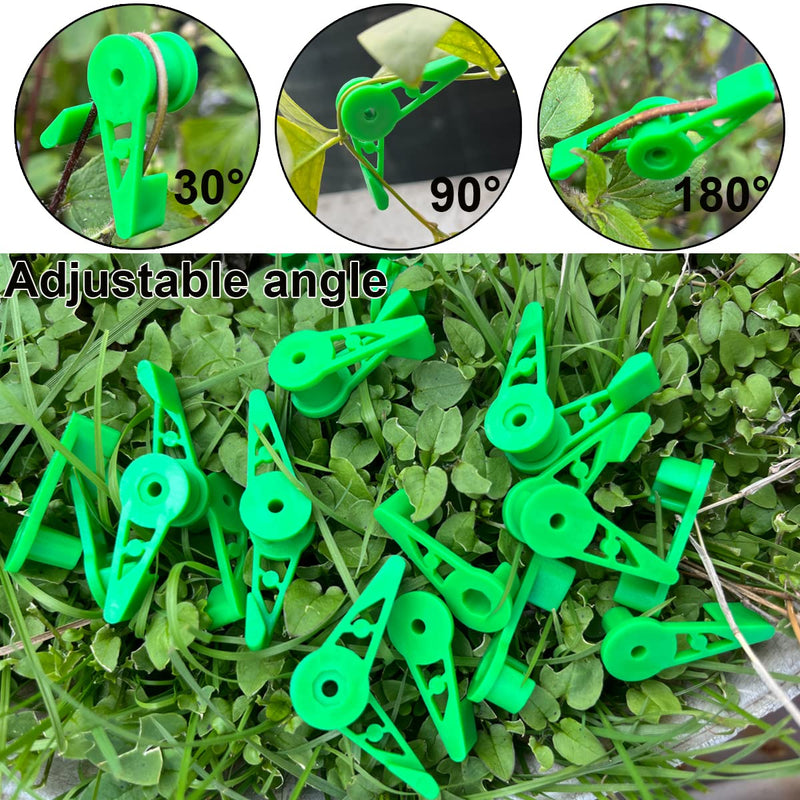 YUESHUO 30 Pcs 360 Degree Adjustable Plant Stem Trainer Clips, Adjustable Plant Trainer Clips, Adjustable Plant Branches Bender Clips, Plant Low Stress Training Control of Plants Green - NewNest Australia