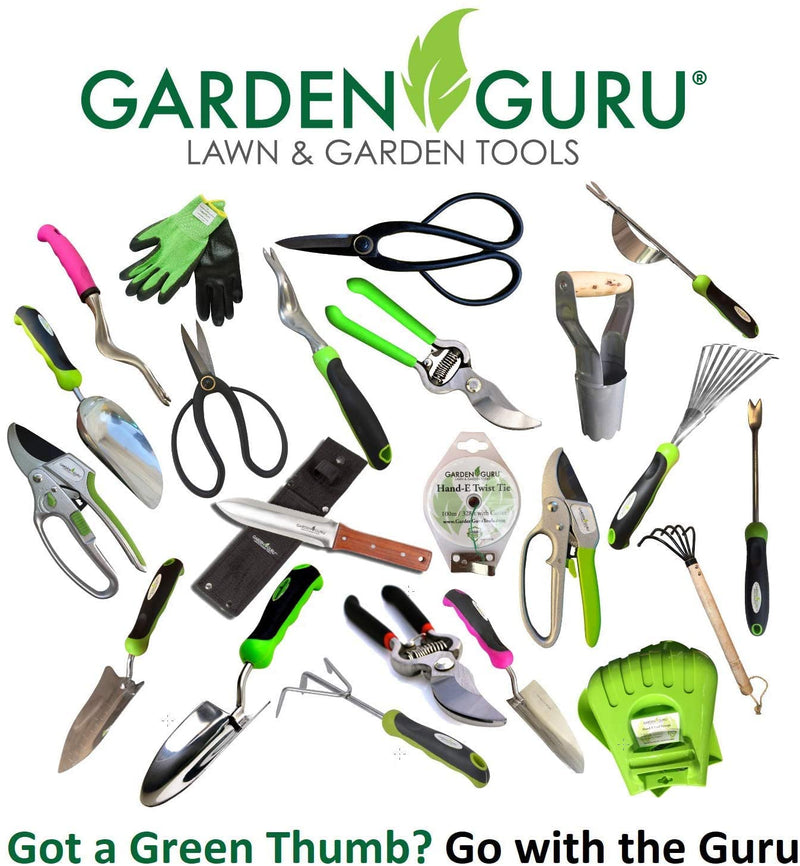 Garden Guru Stainless Steel Hand Rake Soil Tiller with Ergonomic Handle, Great for Gardening, Cultivating, Loosening Soil & Spreading Mulch - NewNest Australia