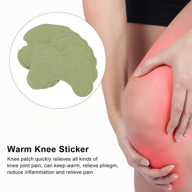 Pack Of 12 Wormwood Knee Patch, Knee Joint Pain Relief Moxibustion Warm Knee Patch Stickers Knee Pain Relief Patch Hot Moxibustion Plaster Leg Pain Relief Wormwood Sticker Knee Patches For S - NewNest Australia