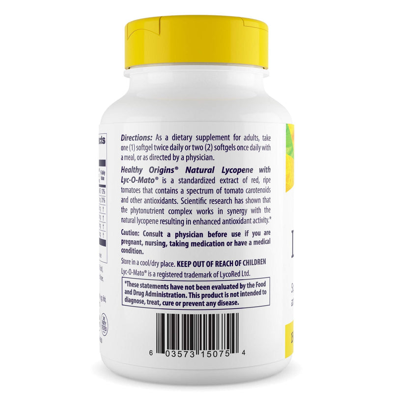 Healthy Origins LYC-O-Mato Lycopene (Non-GMO) 15 mg, 180 Softgels - NewNest Australia
