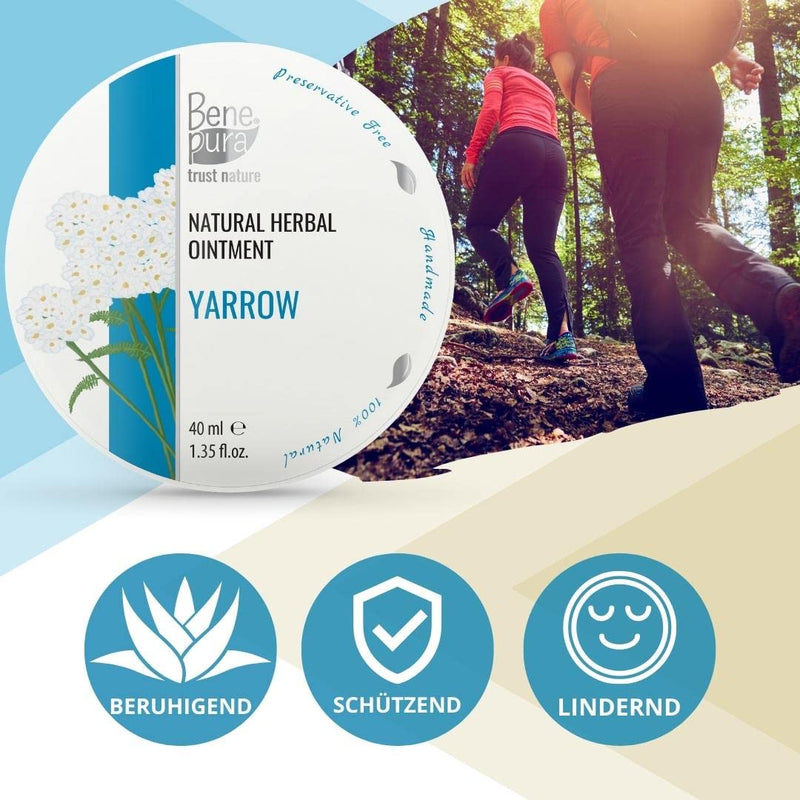 Benepura Hemorrhoid Ointment Decongestant - Natural Ointment Against Hemorrhoids - White Yarrow Hemorrhoid Ointment Relieves Itching - Ointment Against Fissure - 40 Ml - NewNest Australia