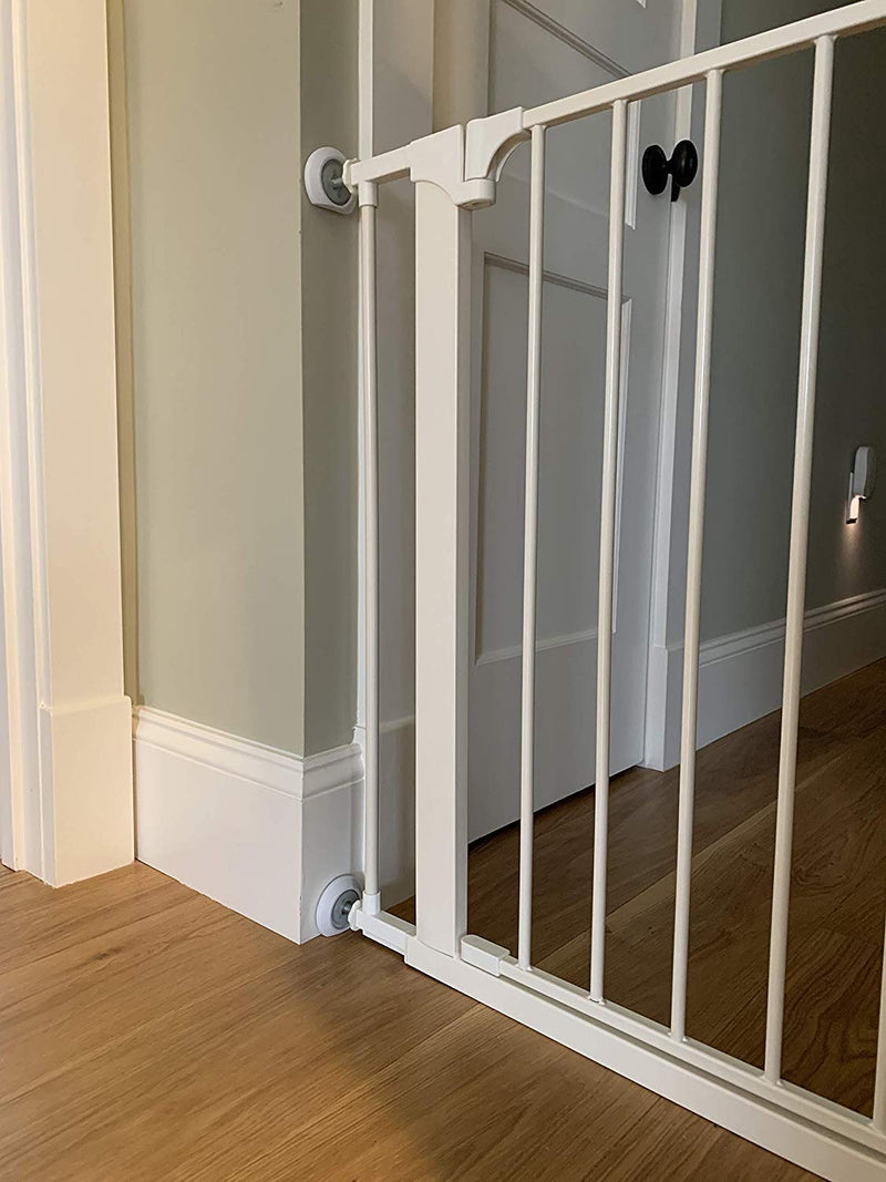 Wall Saver Protects Walls from Baby Gate Damage - Makes Safety Gates More Secure - for Walk Thru Pressure Mounted Gates - for Childproofing, Pet Proofing - 4 Mini Flat Bottom Wall Savers - NewNest Australia
