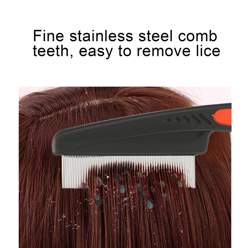 Lice Comb - Stainless Steel Fine Tooth Comb Professional Head Lice Remover Hair Comb Head Lice Treatment Pet Comb Effectively Removes Head Lice, Lice, Dandruff, Hair Stains - NewNest Australia