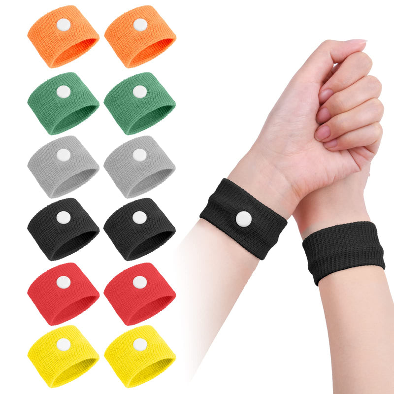 ACWOO Motion Sickness Wristbands, 6 Pairs Natural Sickness Bands for Kids & Adults, Anti-Nausea Wristbands for Car Sea Sickness, Relief Wristbans for Sea Flying Travel 6 Pair (Pack of 1) - NewNest Australia