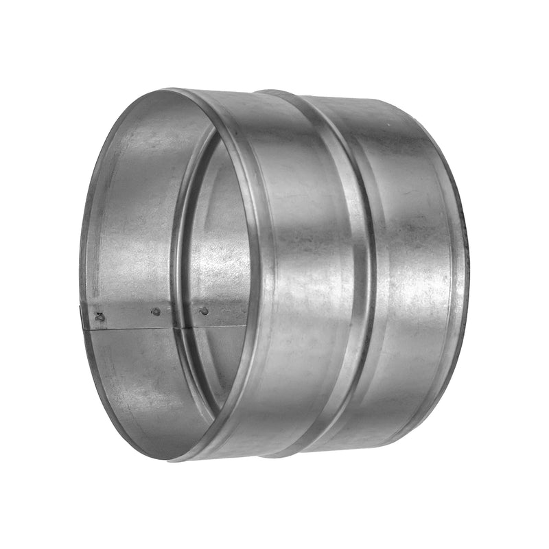 Vent Systems 8'' Inch Galvanized Steel Duct Connector - Round Ventilation Duct Extension - Metal Vent Coupler - Metal Hose Coupling - Galvanised Pipe Connector - NewNest Australia