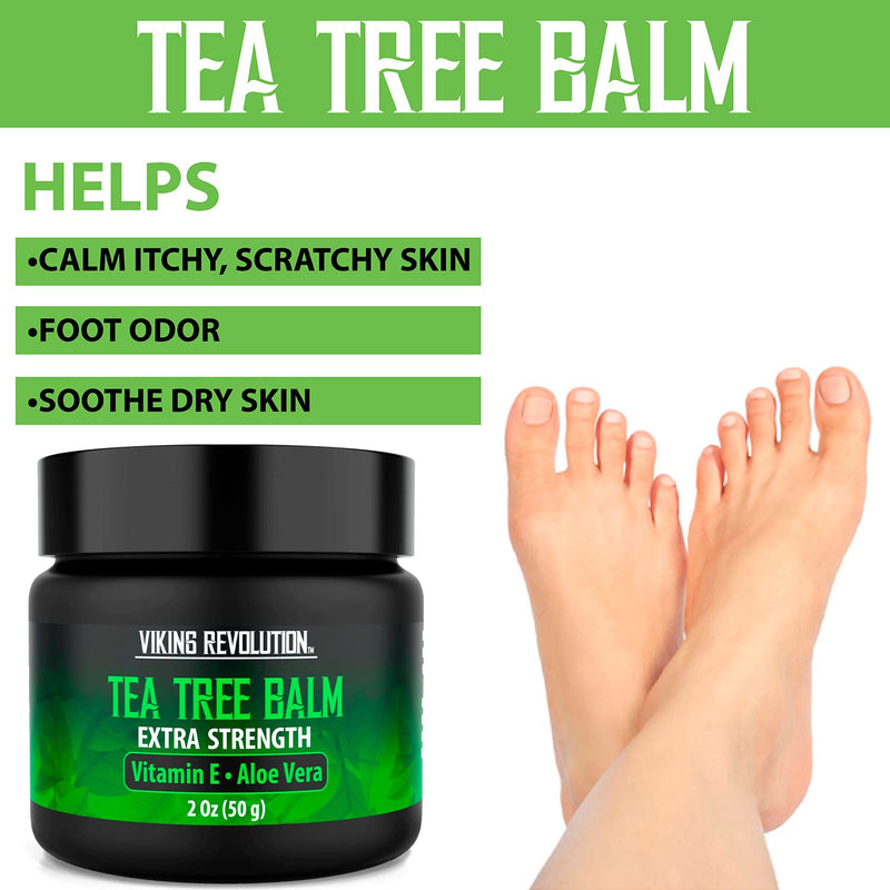 Tea Tree Oil Cream- Super Balm Athletes Foot Cream- Perfect Treatment for Eczema, Jock Itch, Ringworm, and Nail Treatment- Also Soothes Itchy, Scaly and Cracked Skin 1 Pack - NewNest Australia