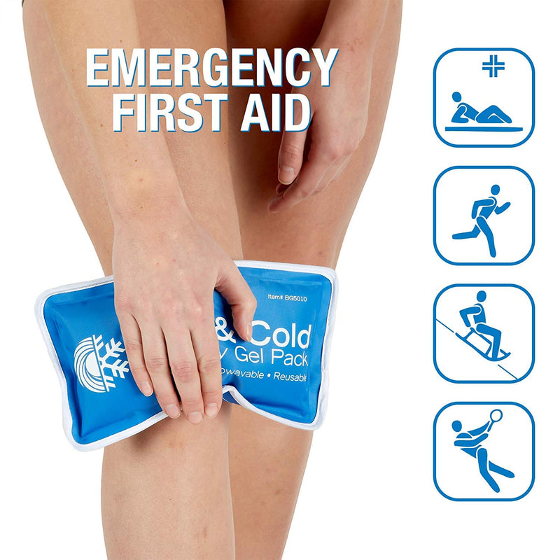Roscoe Gel Ice Pack and Ice Packs for Injuries Reusable, Ice Pack for Back, Shoulder, Knee, 5 x 10 Inches Small - NewNest Australia