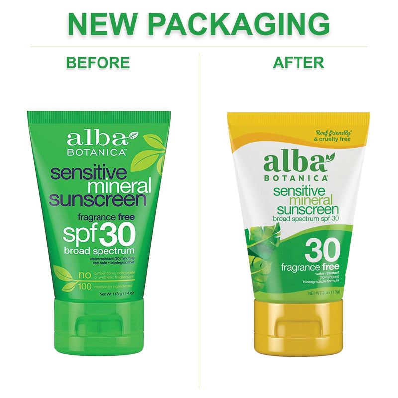 Alba Botanica Sunscreens Sensitive Mineral Lotion SPF30, 100 g - NewNest Australia