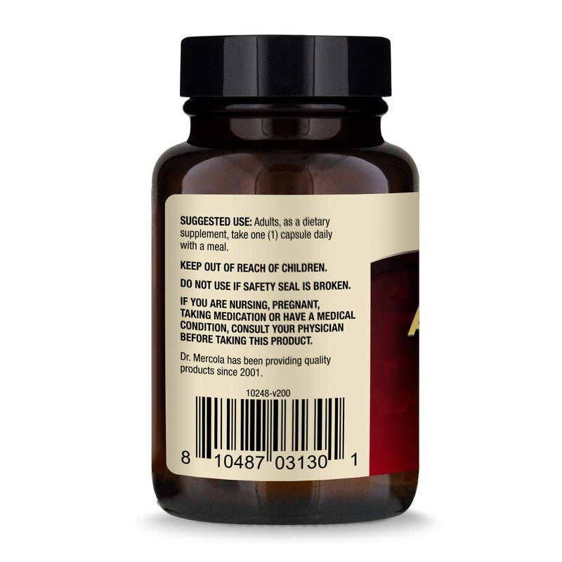 Dr. Mercola, Organic Astaxanthin Dietary Supplement Capsules, 12mg, 30 Servings (30 Capsules), Antioxidant, Non GMO, Soy Free, Gluten Free 12 mg 30 Count (Pack of 1) - NewNest Australia