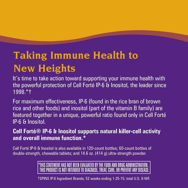 Nature's Way Cell Forté IP-6 & Inositol Supplement, Gluten-Free, Vegan, 240 Capsules - NewNest Australia