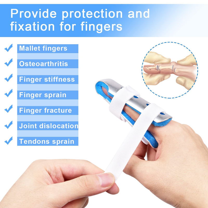 Sopito Finger Splint, 3 Pieces Finger Cots Finger Protection Stacksche Splint Finger Splint Middle Finger Splint Small Finger For Immobilization Broken Fingers Arthritis Knuckle - NewNest Australia