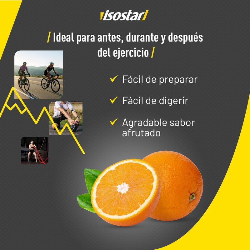 Isostar Hydrate & Perform - Flavor: Orange - Powder for Isotonic Energy Drinks - Source of Vitamin C - Natural Flavor - No Dyes - 1 Pack Economy Format 1.5 kg - NewNest Australia