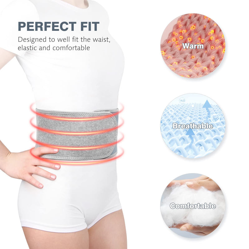 Healifty Kidney Warmer Kidney Protection Back Warmer Heat Belt Elastic Belly Waist Support Size MM (Pack of 1) - NewNest Australia