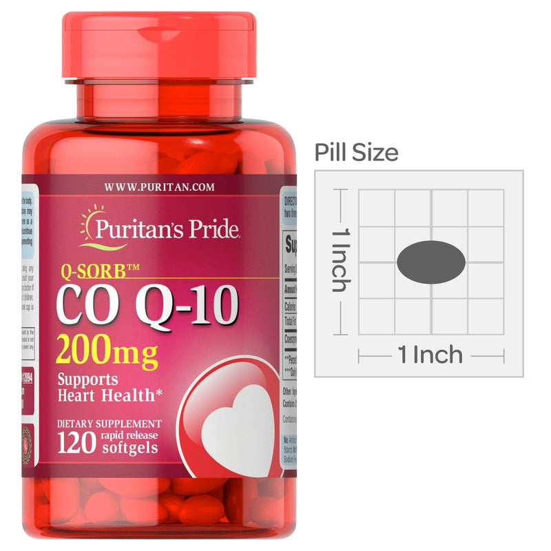 Q-Sorb CoQ10 200mg Supports Heart Health,120 Softgels by Puritan's Pride 120 Count (Pack of 1) - NewNest Australia