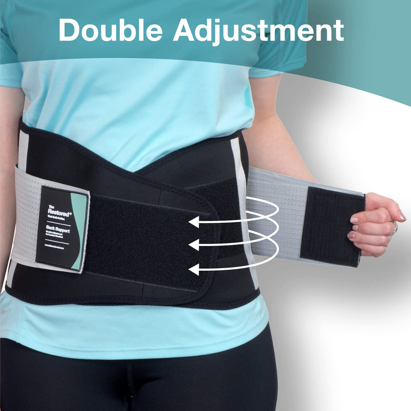 Back Support Brace - Lower Back Support - The Only Back Support Belt for Men and Women Certified by National Back Pain Association - Lumbar Support Belt - XL - The Restored XL - Waist 40 to 47 Inches / Size 20+ - NewNest Australia