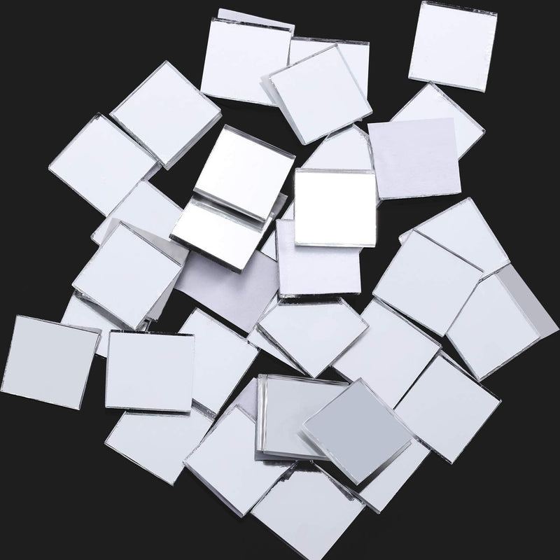 Self-Adhesive Mini Square Glass, Decorative Craft DIY Accessory Mirrors Mosaic Tiles (10 x 10 mm, 800 Pieces) - NewNest Australia