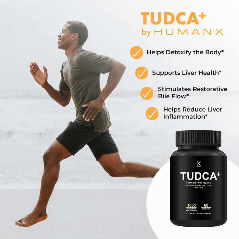 TUDCA+ 1000mg (Tauroursodeoxycholic Acid) - Third Party Tested - Liver Support Supplement, 1000mg Per Serving, Liver Health Aid for Detox and Cleanse - Tudca Bile Salt - by HumanX - NewNest Australia