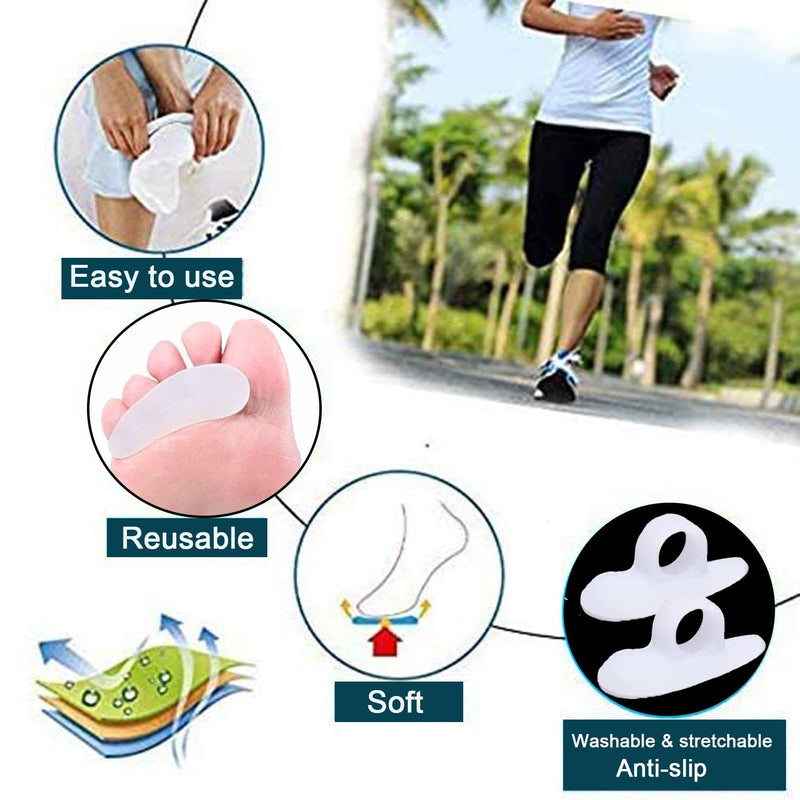 Footsihome 12 Pack Hammer Toe Cushion Hammer Toe Gel Crest Correction and Straightener Soft Gel Pads Splints for Curly Curved Claw and Hammer Toe Relief - NewNest Australia