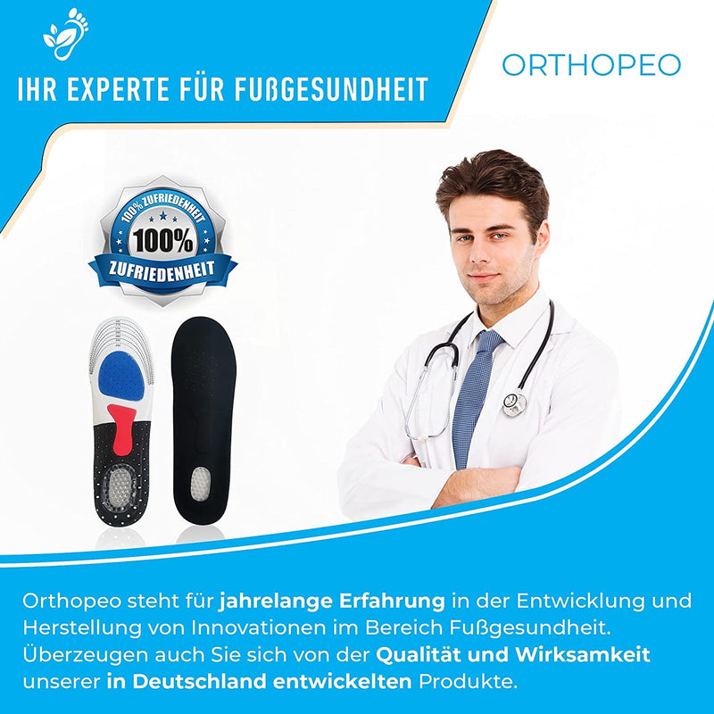Orthopeo Orthopedic Insoles Kink & Arch Foot & Flat Foot I Optimal Cushioning & Maximum Grip I Universal Size Men I 1 Pair Shoe Insoles Acupressure & Acupuncture Shoe Soles I Insoles - NewNest Australia
