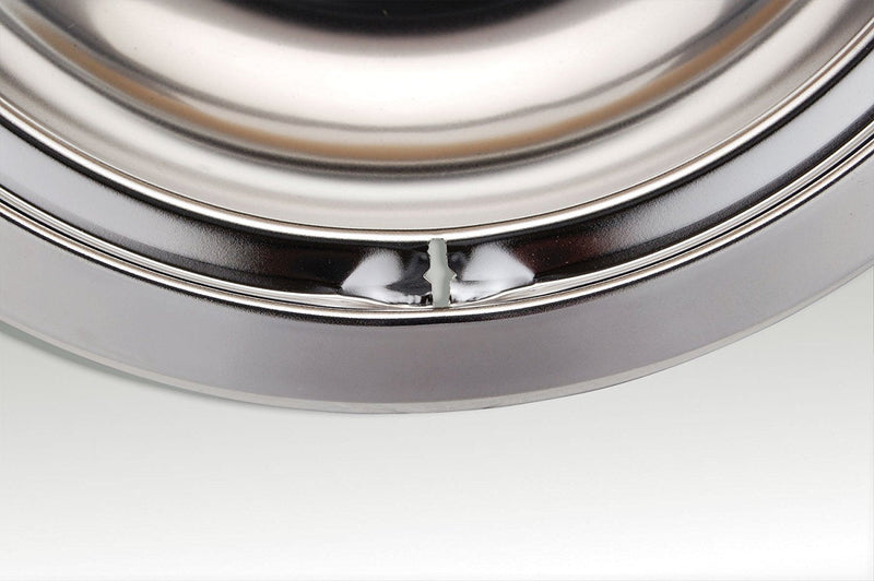 KITCHEN BASICS 101 WB31T10010 and WB31T10011 Replacement Chrome Drip Pans for GE/Hotpoint Electric Range with Locking Slot - Includes 2 6-Inch and 2 8-Inch Pans, 4 Pack - NewNest Australia
