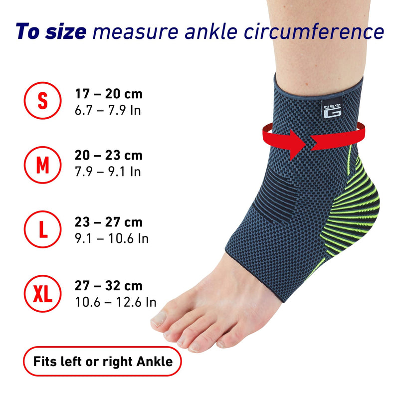 Neo G Ankle Support Running – Sport Ankle Brace – Ankle Compression Support - Breathable, Lightweight, Elastic Ankle Bandage Support for Sprains, Strains, Weak Ankles, Injury Recovery, Joint Pain - M Medium: 20 – 23 CM/7.9 – 9.1 IN - NewNest Australia