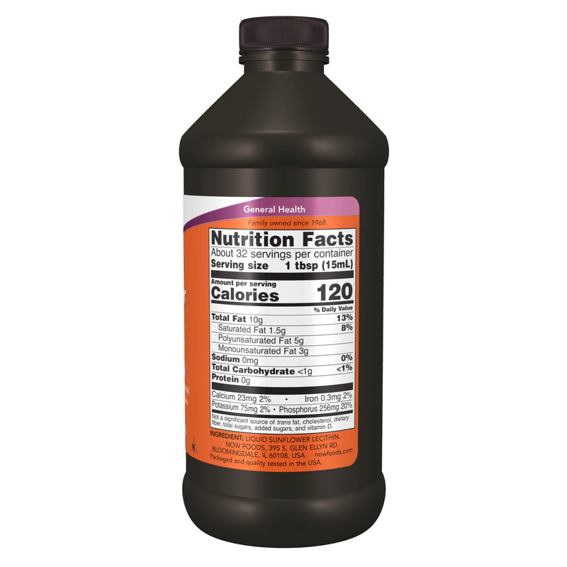 Now Foods Sunflower Liquid Lecithin, 16 Fl Oz - NewNest Australia
