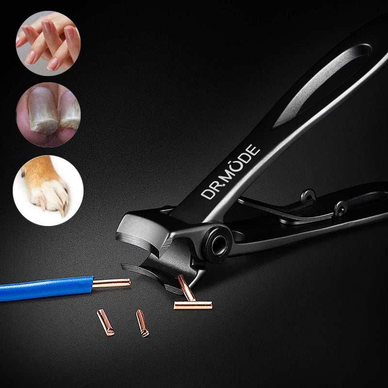 Nail Clippers - DRMODE 15mm Wide Jaw Opening Stainless Steel Fingernail and Toenail Clippers for Thick Nail with Nail File, Slant Edge Cutter for Seniors & Men & Women Big Set 3 Count (Pack of 1) - NewNest Australia