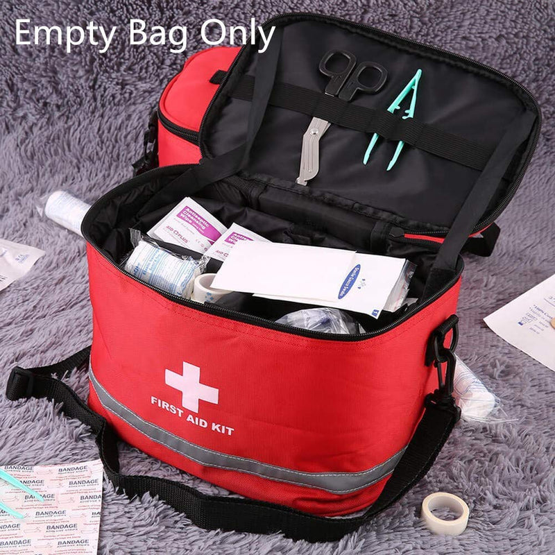 First Aid Kit Bag With Shoulder Straps, Empty First Aid Case, Emergency Bag, Medical Bag, Waterproof, Portable, Large First Aid Box, First Aid Medical Bag For Home, Car, Outdoor, Travel - NewNest Australia