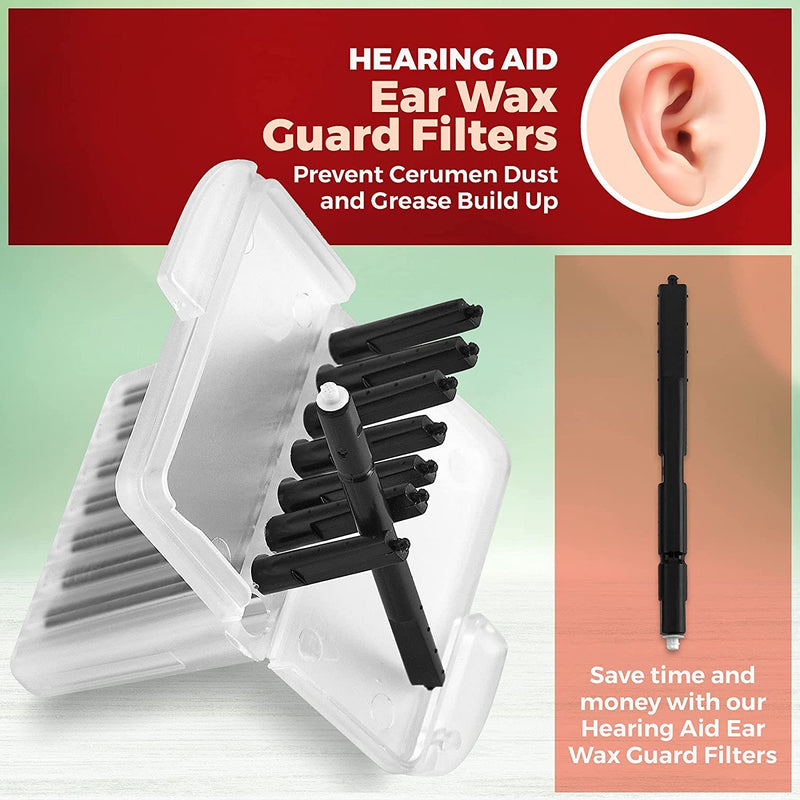 MEDca Ear Wax Guard Filters - 10 Pack/80 Pieces Replacement Wax Filters Prevent Cerumen Dust and Grease Build Up Compatible w/Phonak, Resound, Widex, Unitron and Jungle Care - NewNest Australia