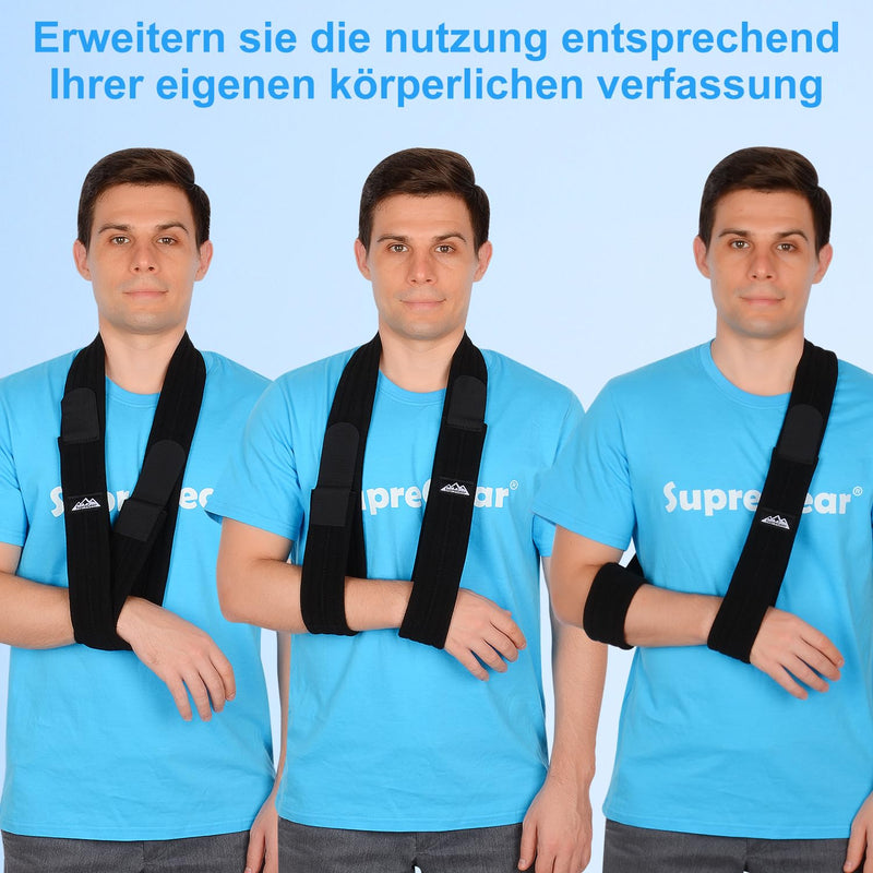 Supregear Arm Sling, Adjustable Shoulder Brace Immobiliser Rotator Cuff Lightweight Arm Swathe Support For Shoulder Injuries, Broken Bones For Left Right Arm Men Women - NewNest Australia