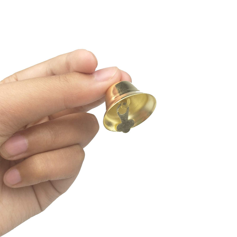 60PCS 26mm/1inch Gold Bells Mini Liberty Bells for Crafts Favor Decorating and Making Wind Chimes - NewNest Australia
